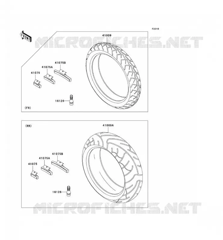 TIRES Kawasaki MOTOS 1000 2006 Z1000  ZR1000A6F