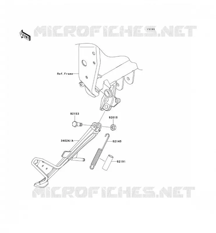 STAND Kawasaki MOTOS 1000 2007 Z1000  ZR1000B7F