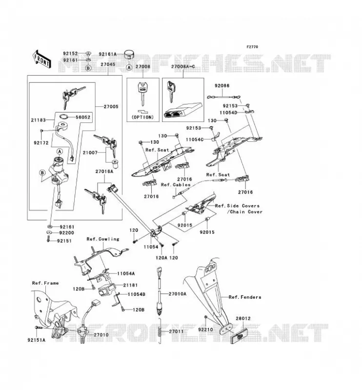 SWITCH Kawasaki MOTOS 1000 2009 Z1000  ZR1000B9F