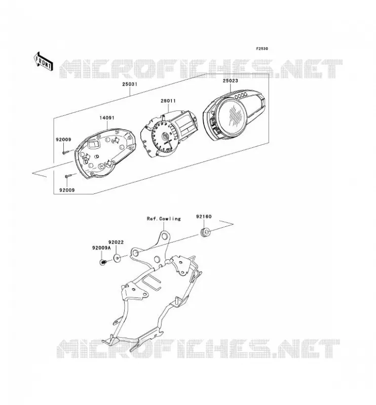 METERS Kawasaki MOTOS 1000 2009 Z1000 ABS  ZR1000C9F