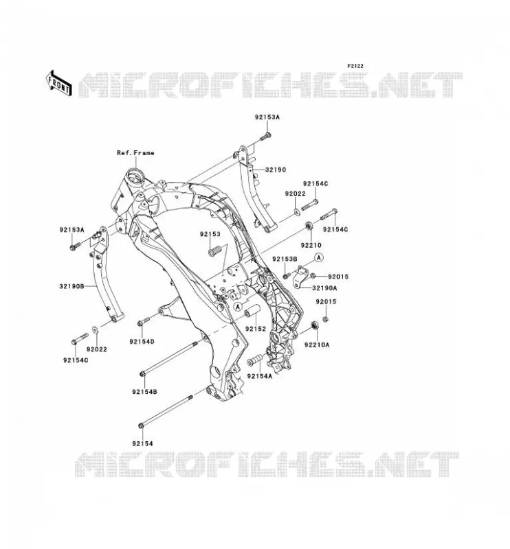 ENGINE MOUNT Kawasaki MOTOS 1000 2011 Z1000  ZR1000DBF