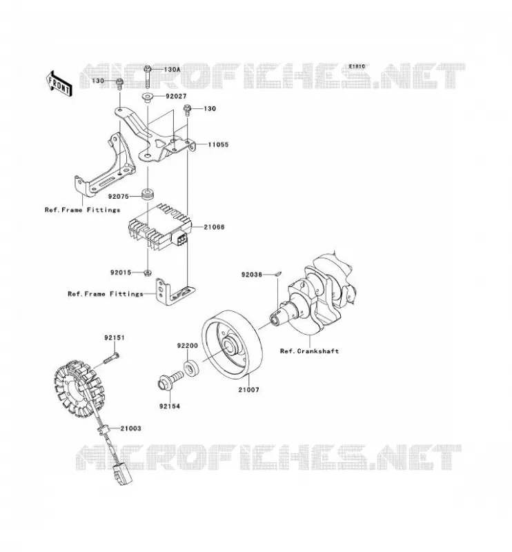 GENERATOR Kawasaki MOTOS 1000 2012 Z1000  ZR1000DCFA
