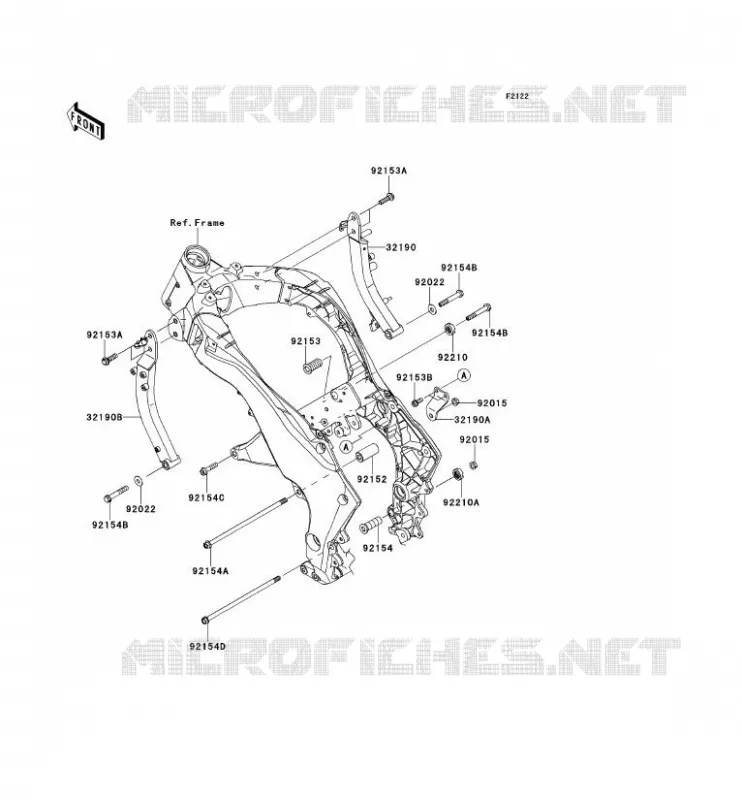 ENGINE MOUNT Kawasaki MOTOS 1000 2013 Z1000  ZR1000DDF