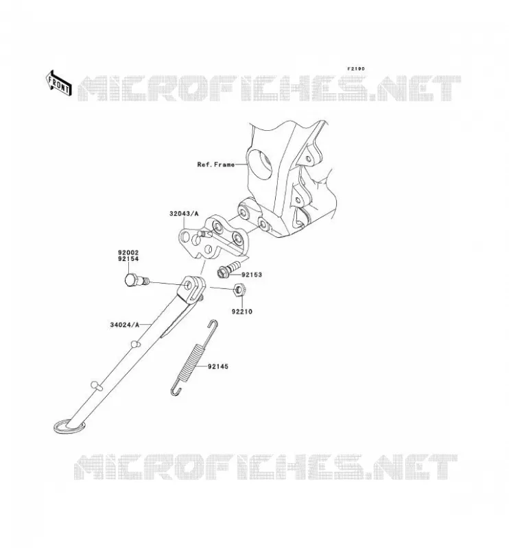 STAND Kawasaki MOTOS 1000 2011 Z1000 ABS  ZR1000EBF