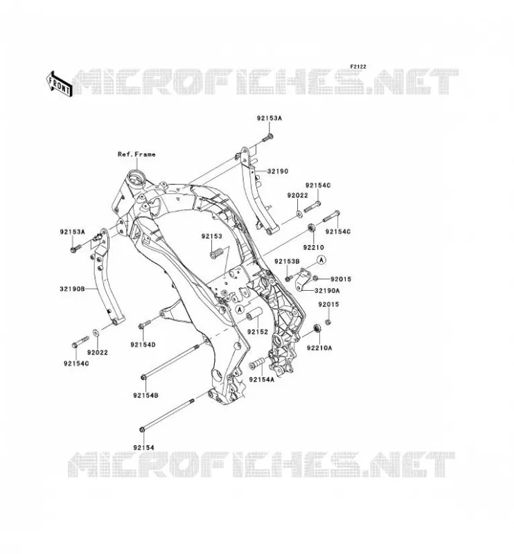 ENGINE MOUNT Kawasaki MOTOS 1000 2012 Z1000 ABS  ZR1000ECF