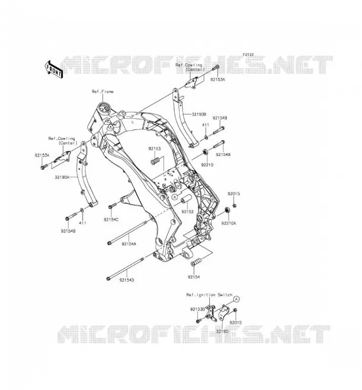 ENGINE MOUNT Kawasaki MOTOS 1000 2015 Z1000  ZR1000FFF