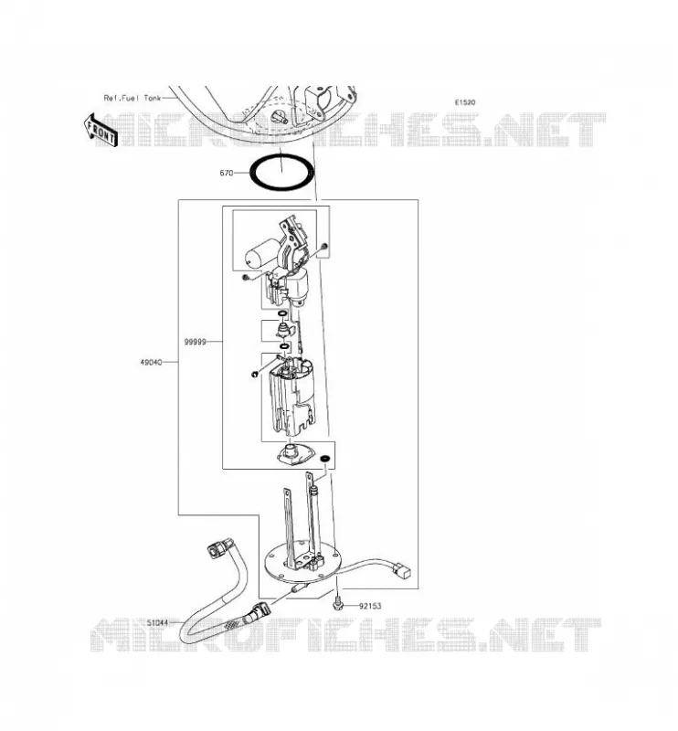 FUEL PUMP Kawasaki MOTOS 1000 2015 Z1000  ZR1000FFF