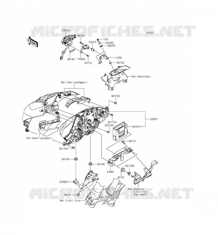 LENS(S) Kawasaki MOTOS 1000 2015 Z1000  ZR1000FFF