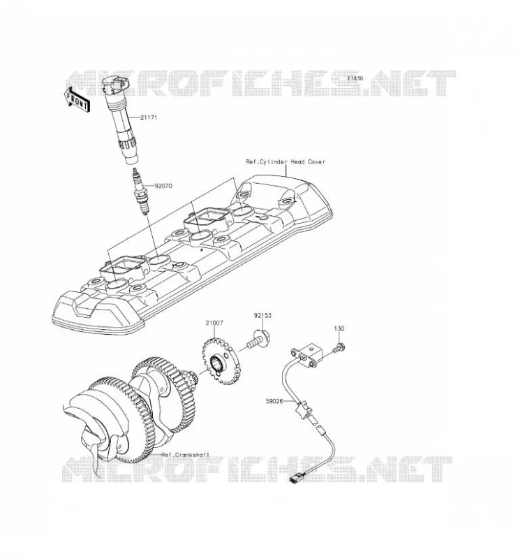 IGNITION SYSTEM Kawasaki MOTOS 1000 2015 Z1000 ABS  ZR1000GFF