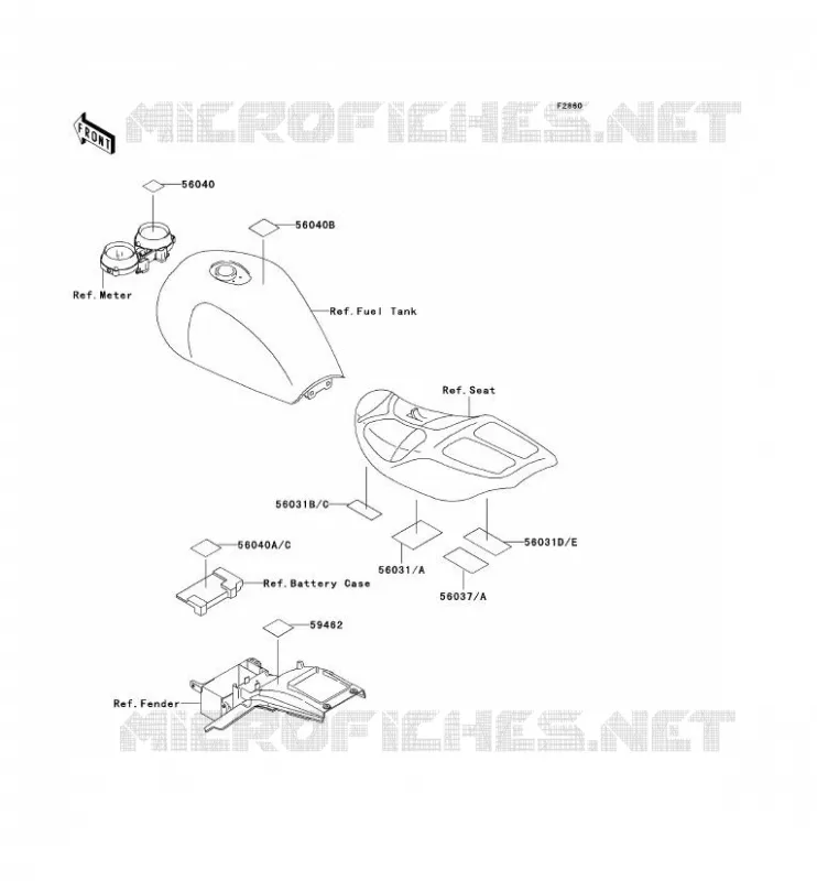 LABELS Kawasaki MOTOS 1100 1994 ZEPHYR 1100  ZR1100-A3