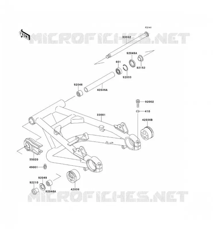 SWINGARM Kawasaki MOTOS 1100 2000 ZRX1100  ZR1100-C4