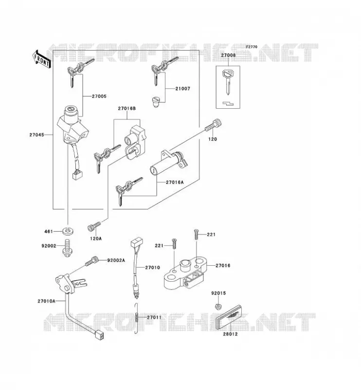SWITCH Kawasaki MOTOS 1100 2000 ZRX1100  ZR1100-C4