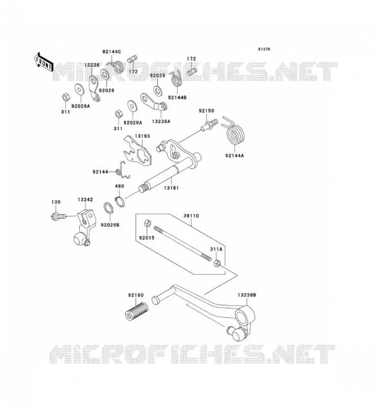 SHIFT Kawasaki MOTOS 1100 1998 ZRX1100  ZR1100-D2