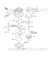 CARBURETOR PARTS voor Kawasaki ZRX1200R 2001