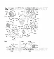 ENGINE COVERS voor Kawasaki ZRX1200R 2001