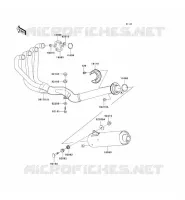 EXHAUST voor Kawasaki ZRX1200R 2001