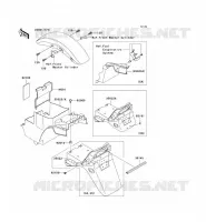 FENDER voor Kawasaki ZRX1200R 2001