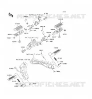 FOOTREST voor Kawasaki ZRX1200R 2001