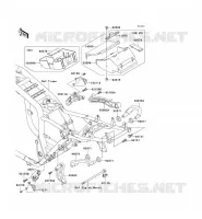 FRAME PARTS (COUVERTURE) voor Kawasaki ZRX1200R 2001