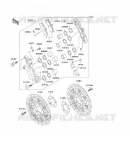 FRONT BRAKE voor Kawasaki ZRX1200R 2001