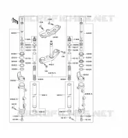 FRONT FORK voor Kawasaki ZRX1200R 2001