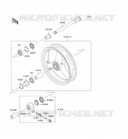 FRONT WHEEL voor Kawasaki ZRX1200R 2001