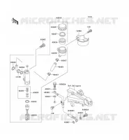 REAR MASTER CYLINDER voor Kawasaki ZRX1200R 2001