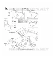 SIDE COVERS   CHAIN COVER voor Kawasaki ZRX1200R 2001