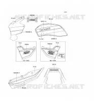 STICKER (BLACK/VIOLET) voor Kawasaki ZRX1200R 2001