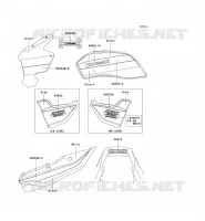 STICKER(GREEN/PURPLE) voor Kawasaki ZRX1200R 2001