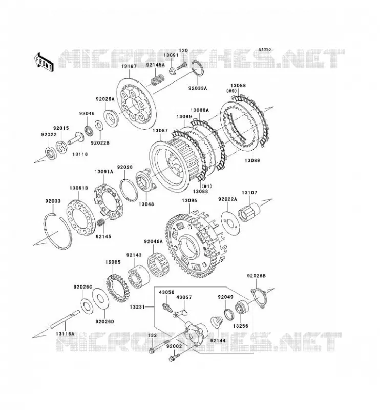 CLUTCH Kawasaki MOTOS 1200 2003 ZRX1200R  ZR1200-A3