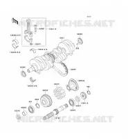 CRANKSHAFT voor Kawasaki ZEPHYR 1994