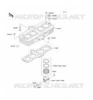 CYLINDER   PISTON  voor Kawasaki ZEPHYR 1994