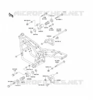 FRAME PARTS (COUVERTURE) voor Kawasaki ZEPHYR 1994
