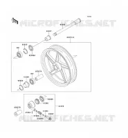 FRONT HUB voor Kawasaki ZEPHYR 1994