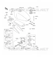 FUEL TANK voor Kawasaki ZEPHYR 1994