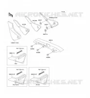 SIDE COVERS   CHAIN COVER voor Kawasaki ZEPHYR 1994