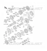 TRANSMISSION voor Kawasaki ZEPHYR 1994