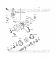 CRANKSHAFT voor Kawasaki ZEPHYR 1996