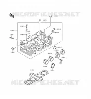 CYLINDER HEAD voor Kawasaki ZEPHYR 1996
