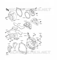 ENGINE COVERS voor Kawasaki ZEPHYR 1996