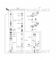 FRONT FORK voor Kawasaki ZEPHYR 1996