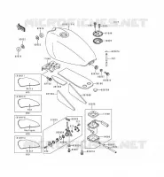 FUEL TANK voor Kawasaki ZEPHYR 1996