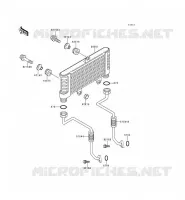 OIL RADIATOR voor Kawasaki ZEPHYR 1996