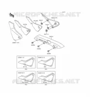 SIDE COVERS   CHAIN COVER voor Kawasaki ZEPHYR 1996
