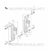 SUSPENSION   SHOCK ABSORBER voor Kawasaki ZEPHYR 1996