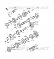 TRANSMISSION voor Kawasaki ZEPHYR 1996