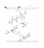 BRAKE PEDAL voor Kawasaki ZEPHYR 1997
