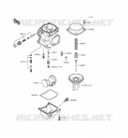 CARBURETOR PARTS voor Kawasaki ZEPHYR 1997