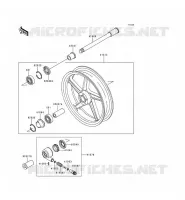 FRONT HUB voor Kawasaki ZEPHYR 1997